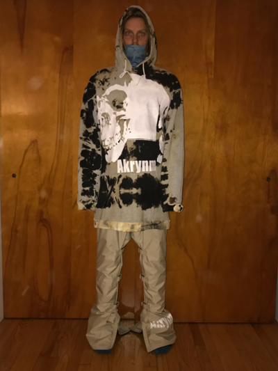 A Tall "Tie Dyed Dead" Hoodie-XLT - Click Image to Close