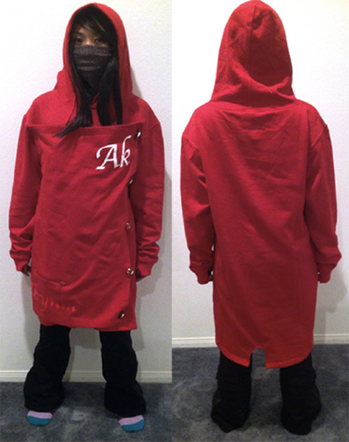 Womens Tall "Little rad riding hoodie " Red-XLT